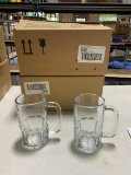 2 Cases, 1 Dozen (12) - 20oz Glass Beer Mugs by Anchor Hocking, Twenty Ounce Beer Mugs