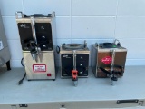 Curtis GEM-5 Coffee Satallite Warmer Stand w/ 3 Curtis GEM-3NB Dispensers