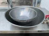 Lot of 6 Stainless Steel Nesting Mixing Bowls