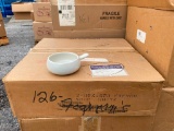 1 Case, 2 Dozen (24) White French Soup Porcelain Handled Bowls