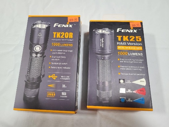 Lot of 2; FENIX Portable Flashlights TK20R & TK25