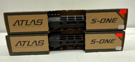 (2) Aero Precision Atlas S-One 9" Anodized Black M-LOK Handguards