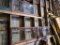 Four Antique Leaded Glass Windows, 52in x 24in