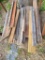Iron Rack w/ Misc. Reclaimed Wood Timbers and Boards