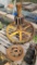 Large 36in Cast Iron Sprocket and Small Cast Iron Pulley