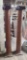 Two Early Wooden Posts or Columns w/ Caps - Very Nice