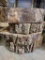 Four Kiln Dried Walnut Live Edge Slabs Approx. 14in