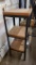 Reclaimed Wood and Steel 3-Tier Table or Stand, 15in x 15in x 41in