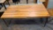 Reclaimed Iron and Wood Industrial Coffee Table, 56in x 28in x 22in High
