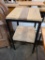 Reclaimed Wood and Steel 2-Tier Table or Stand, 15in x 15in x 31in