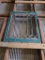 Lot of 2, Antique Leaded Glass Windows, 2 Sizes, Largest One 42in x 20in