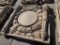 Union Pacific Building UP Concrete Building Architectural Salvage Decorative Pieces, 54in x 54in,