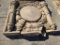 Union Pacific Building UP Concrete Building Architectural Salvage Decorative Pieces, 54in x 54in,