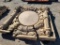Union Pacific Building UP Concrete Building Architectural Salvage Decorative Pieces, 54in x 54in,