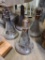 Simplex No. 4512 Beer Vat Stands from the old Krug Brewery, 15in ea, Set of 4, Cast Metal