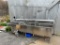 Stainless Steel NSF 3-Compartment Sink w/ Turbo Wash Hobart Washer & Disposal, Untested