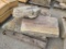 Pallet of 4 Large Pieces of Curb Stone Landscaping Rock, Longest 38in