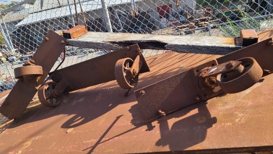 Set of 4 Cast Iron Casters, 2 Swivel, 2 Fixed, 10in