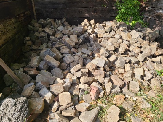 Bin of Reclaimed Stone, Various Sizes