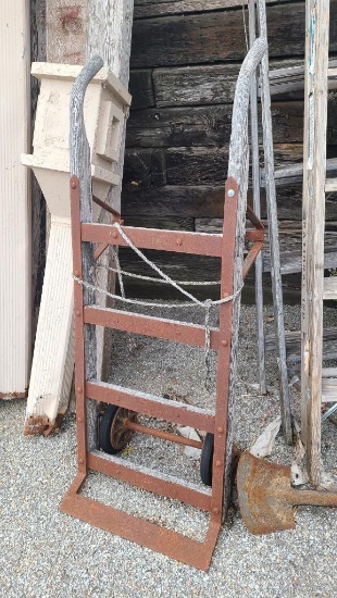 Older Industrial 2-Wheel Hand Truck