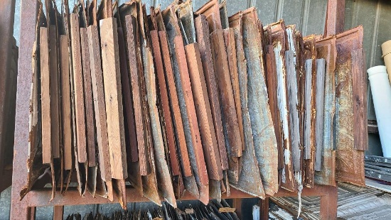 Section of Early Tin Ceiling Panels, 24in x 48in - 50+ Pieces Per Lot