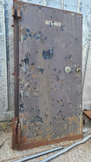 Early Cast Iron Safe Doors, 80in x 40in