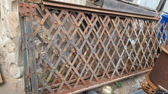 Lot of 2 Old Steel Panels 118in x 43in ea