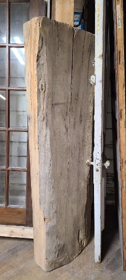 Heavy Live Edge Reclaimed Wood Slap, Extra Thick, 68in x 24in x 7in