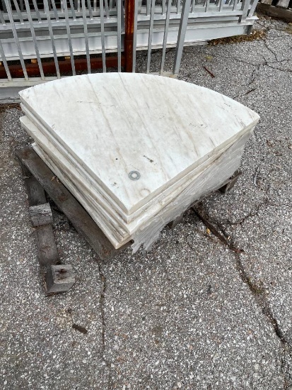 8 Slabs of Round/Curved Marble