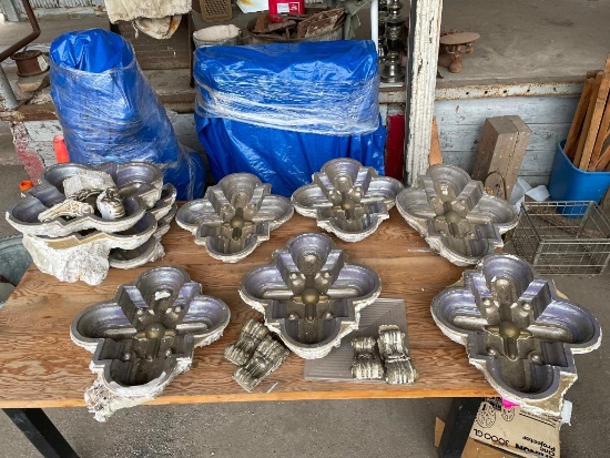 Church Architectural Salvage, Recessed Inset Cathedral Cross Decorative Set