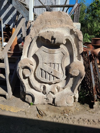 Union Pacific Railroad Building Concrete Corner Stone, 72in Tall, 40in Deep, 54in Wide