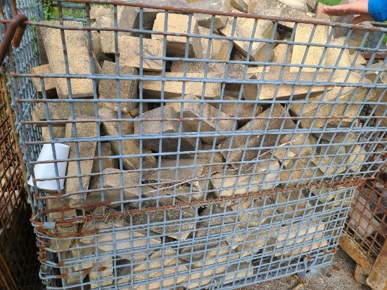 Large Selection of Unique Slanted Ramp Shaped Stone Bricks (Basket Not Included)