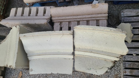 Pallet of Omaha Building Architectural Salvage Terracotta, Some Etching