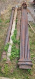 Early Cast Iron Building Column, Ornate, 174in x 12in x 12in