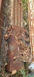 Early Cast Iron Building Column, Ornate, 157in x 6in x 8in