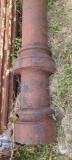 Early Cast Iron Building Column, 154in x 8in, Round Design
