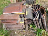 Brick or Clay Roof Cap Exterior Trim Pieces, Laclede St Louis, Large Pallet of 40+ Pieces