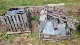 Two Large Pallets of Reclaimed Slate Tile Roofing Tiles