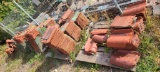5 Pallets of Reclaimed Clay Roofing Tiles & Decorative Roof Design Trim,