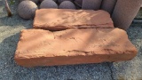 2 Large Unique Stone Slabs, Approx. 53in x 16in x 8in