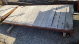 Industrial Warehouse Cart 2 Legs, 2 Casters, 72in x 36in