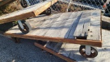 Industrial Warehouse Cart 2 Legs, 2 Casters, 60in x 36in