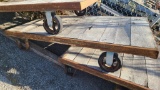 Industrial Warehouse Cart 2 Legs, 2 Casters, 60in x 36in