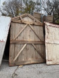 Old Wood Barn Door or Building Door