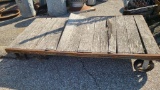 Industrial Warehouse Cart 2 Legs, 2 Casters, 60in x 36in