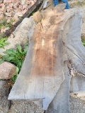 Reclaimed Wood Slab, Approx. 113in x 35in, Real Dense