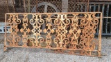 Three Cast Iron Fence Panels
