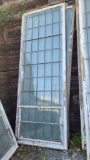 Three Reclaimed Leaded Glass Windows, 2 Piece, Bottom Opens, Frame 102in x 37in From St Agnes Church