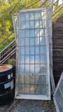 Three Reclaimed Leaded Glass Windows, 2 Piece, Bottom Opens, Frame 102in x 37in From St Agnes Church