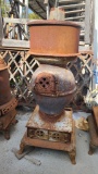 Collins & Burgie Volcano Pot Belly Cast Iron Wood Stove